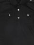 Sishu Boy's Black Pure Cotton Pathani Style Kurta With Pyjama Set